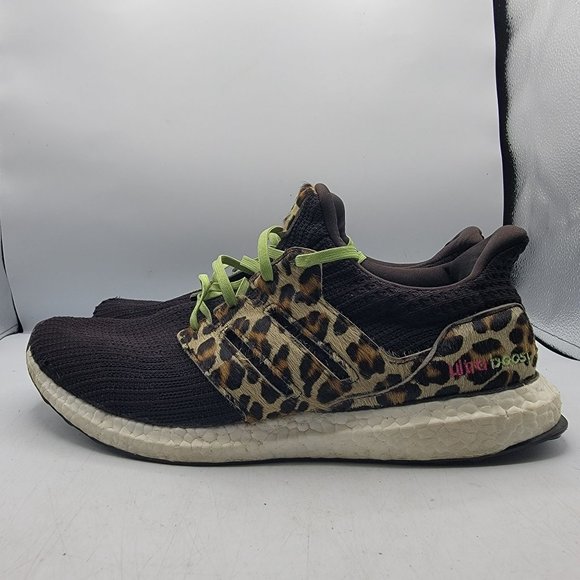 Adidas UltraBoost DNA Mens 12 Animal Pack Leopard Print Black Shoes FZ2731 - Picture 5 of 14
